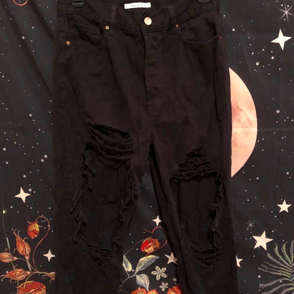 PacSun Black Distressed Jeans